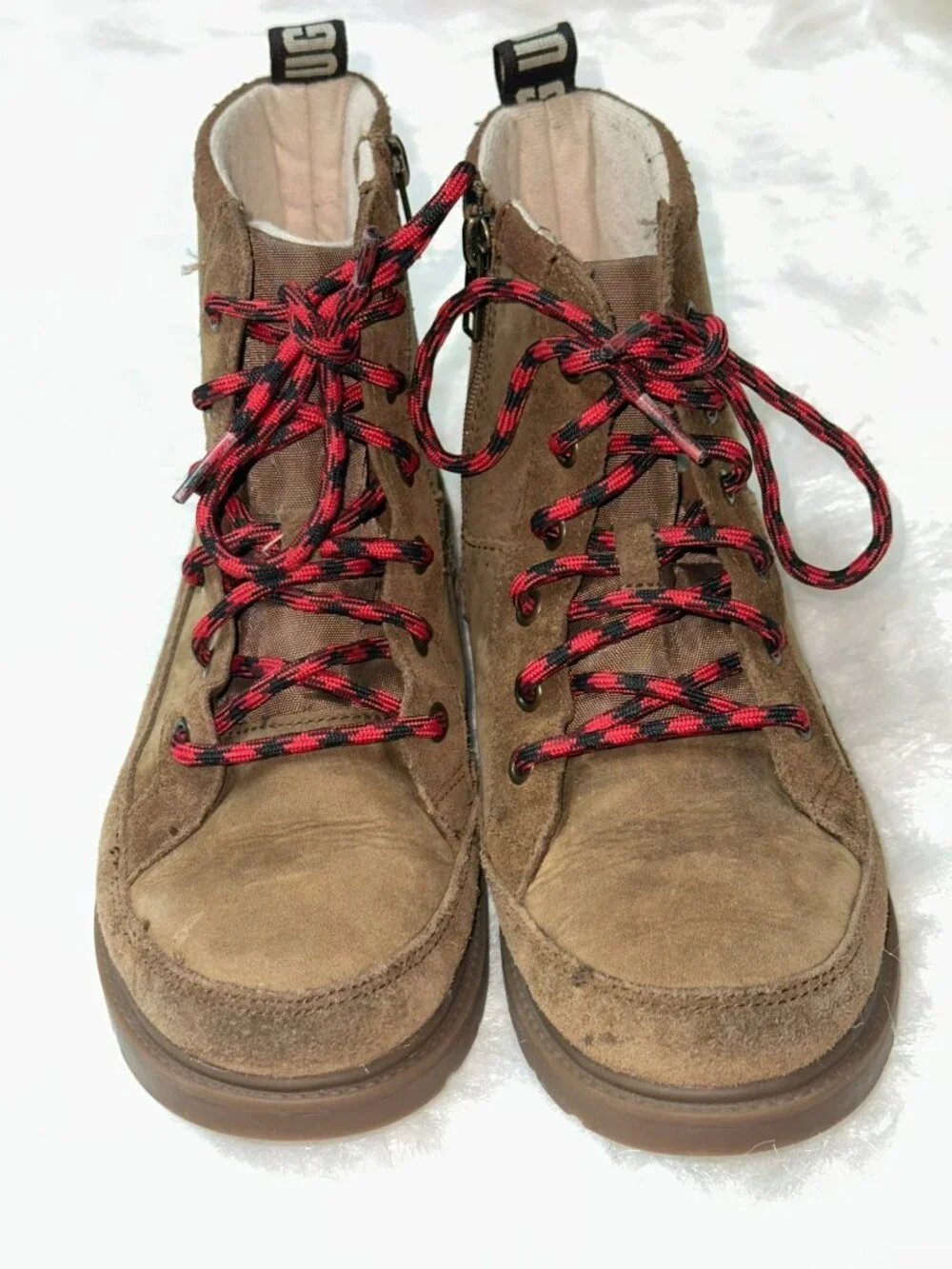 UGG Robley 1112458K Weather Lace Up Unisex Boots Brown 5 Boy Girl Youth